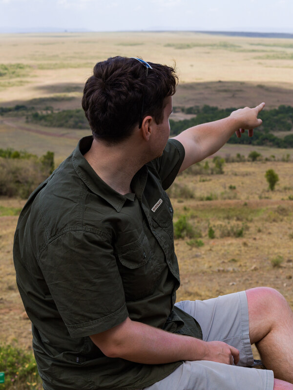 Pajac Slovensky overlooking the Masai Mara plains