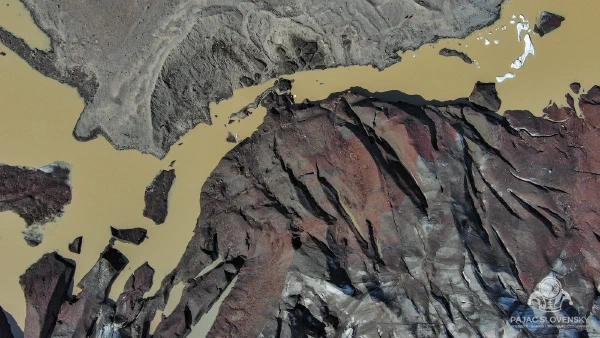 Glacier Abstract — River of Silt — fine art print
