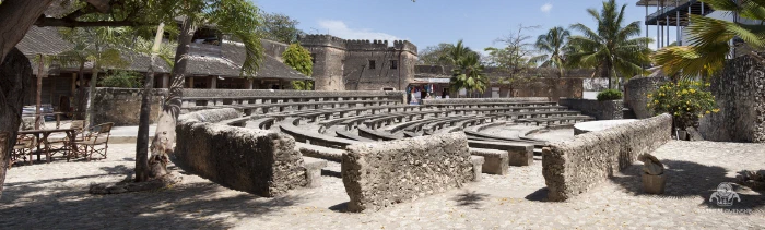 The open-air amphitheatre inside Stone Town's coral-stone Old Fort